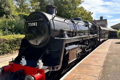 Locomotive on the Bluebell Railway