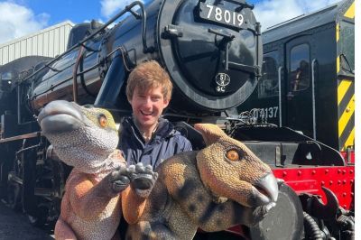 Dinosaur handler