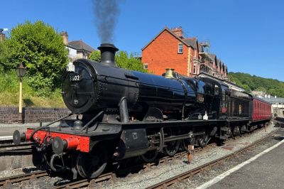 Large locomotive at Llangollen