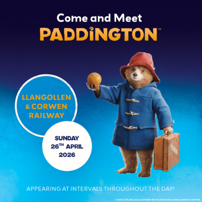 Paddington promotes a day out at Llangollen Railway