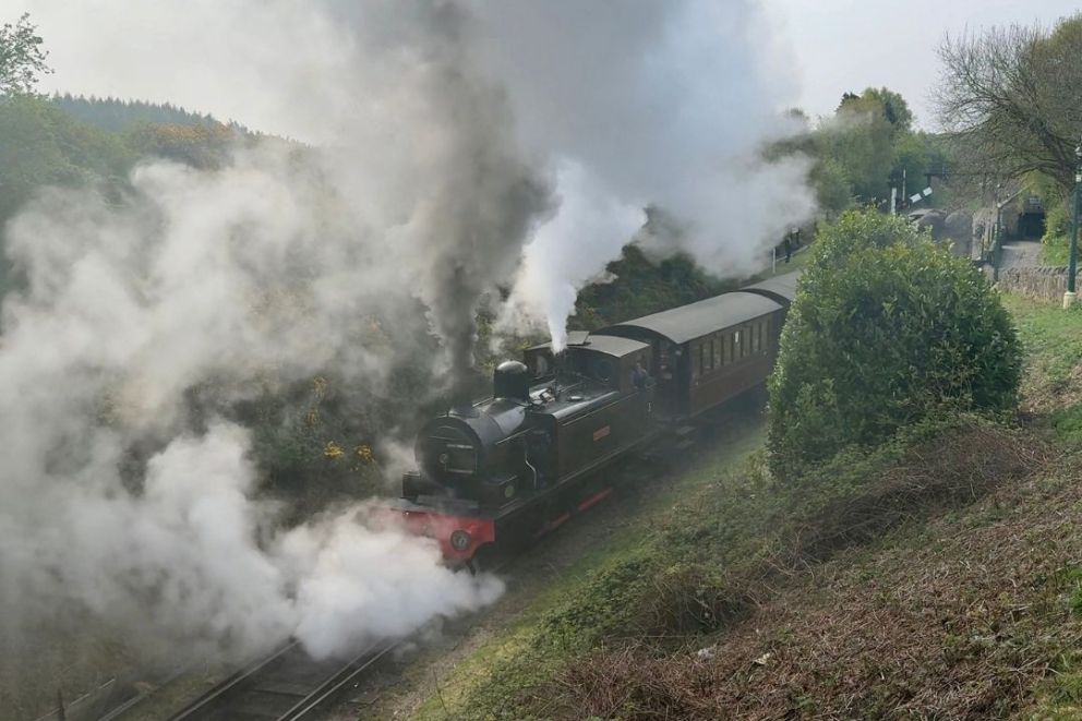 Steam train at Tanfield